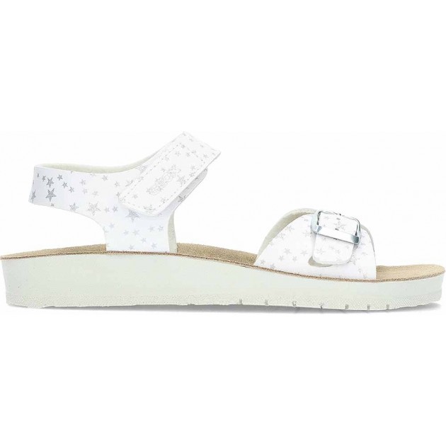 GEOX Costarei J15EAB Mädchensandale mit Schnalle WHITE GEOX Costarei J15EAB Mädchensandale mit Schnalle WHITE