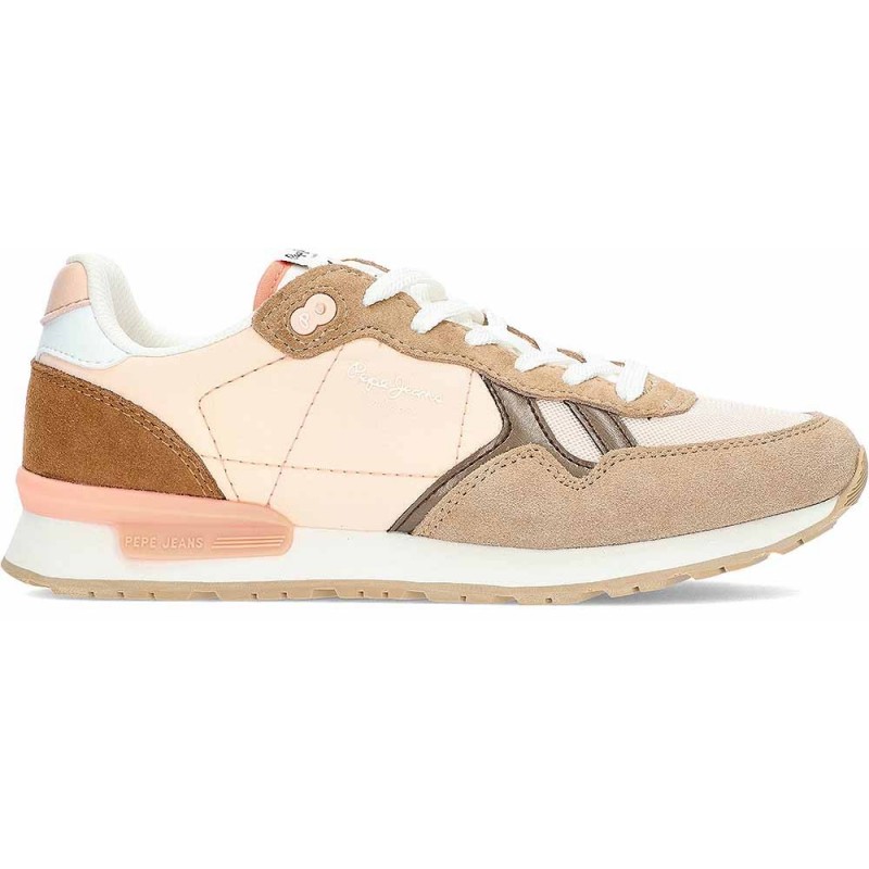 Damen-Sneaker Pepe Jeans Brit Camp PLS40038 CAMEL_BEIGE