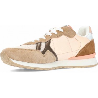 Damen-Sneaker Pepe Jeans Brit Camp PLS40038 CAMEL_BEIGE
