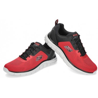 SKECHERS TRACK BROADER SNEAKERS 232698 RED