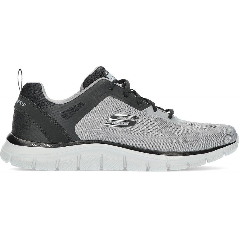SKECHERS TRACK BROADER SNEAKERS 232698 GRAY