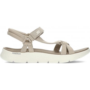 SKECHERS GO WALK FLEX SANDALEN 141451 TAUPE