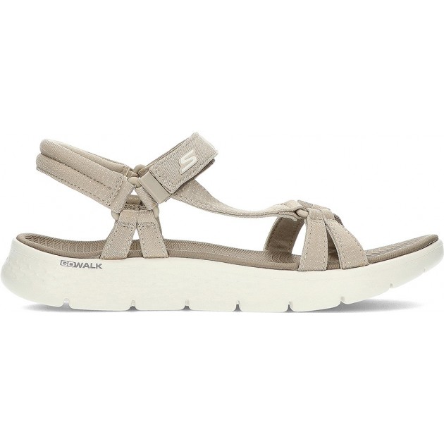 SKECHERS GO WALK FLEX SANDALEN 141451 TAUPE SKECHERS GO WALK FLEX SANDALEN 141451 TAUPE