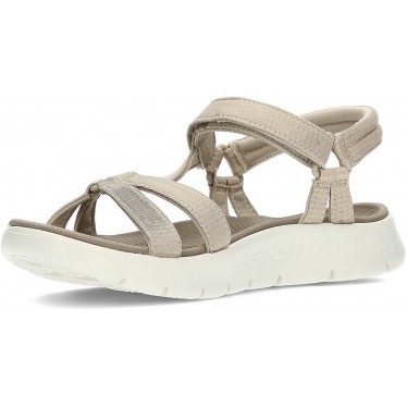 SKECHERS GO WALK FLEX SANDALEN 141451 TAUPE