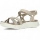 SKECHERS GO WALK FLEX SANDALEN 141451 TAUPE