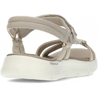 SKECHERS GO WALK FLEX SANDALEN 141451 TAUPE