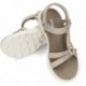 SKECHERS GO WALK FLEX SANDALEN 141451 TAUPE
