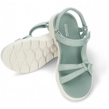 SKECHERS GO WALK FLEX SANDALEN 141451 SAGE