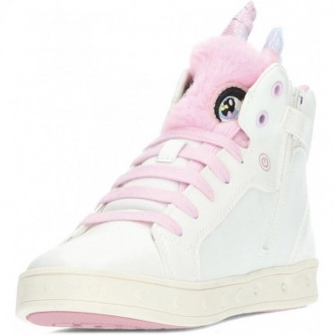 GEOX j468wa j Skyline Mädchen-Stiefeletten WHITE