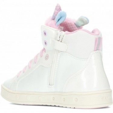 GEOX j468wa j Skyline Mädchen-Stiefeletten WHITE