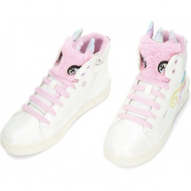 GEOX j468wa j Skyline Mädchen-Stiefeletten WHITE