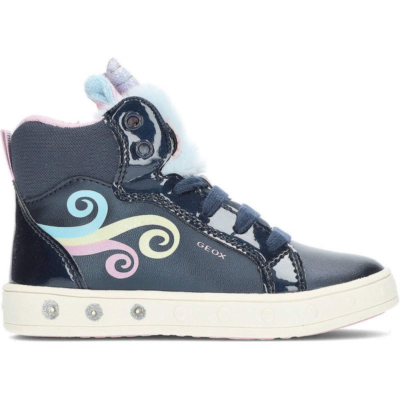 GEOX j468wa j Skyline Mädchen-Stiefeletten NAVY