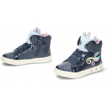GEOX j468wa j Skyline Mädchen-Stiefeletten NAVY