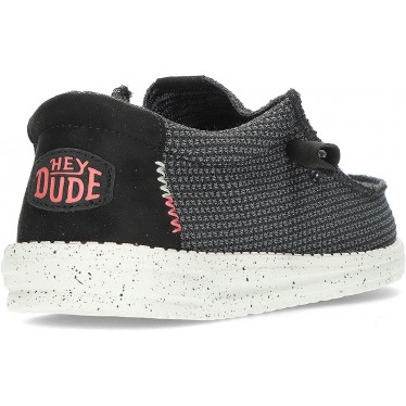 DUDE WALLY SPORT MESH SCHUHE 40403 NEGRO
