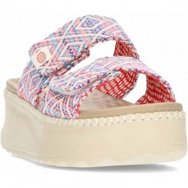 HEYDUDE Delray Slide Surf Baja Damen Sandalen 43210 BLUE_PINK_MULTI