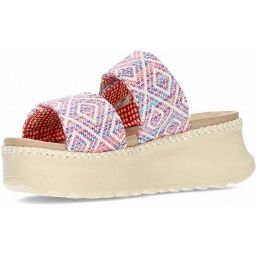 HEYDUDE Delray Slide Surf Baja Damen Sandalen 43210 BLUE_PINK_MULTI