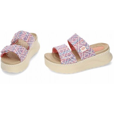 HEYDUDE Delray Slide Surf Baja Damen Sandalen 43210 BLUE_PINK_MULTI