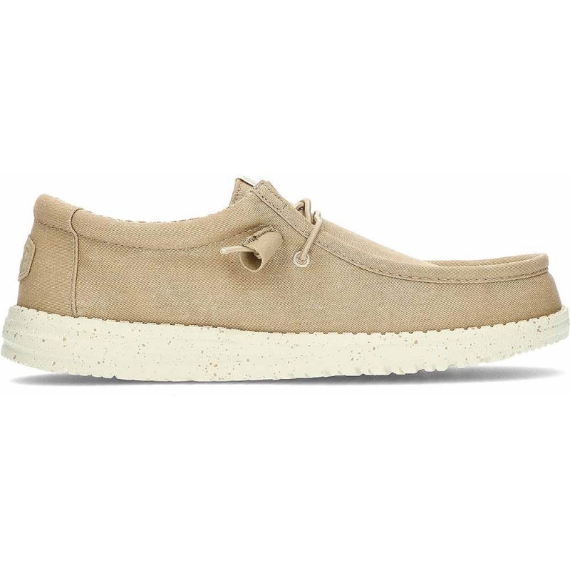 HEYDUDE Loafer mit Schnürung aus Stretch-Canvas HD40700 TAN