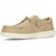 HEYDUDE Loafer mit Schnürung aus Stretch-Canvas HD40700 TAN