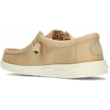 HEYDUDE Loafer mit Schnürung aus Stretch-Canvas HD40700 TAN