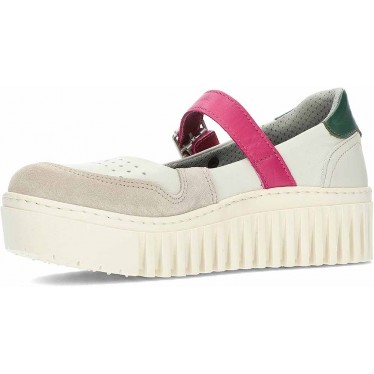 ART Brighton 1515 Damen Plateau Ballerinas CREAM_FUXIA
