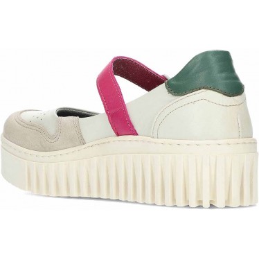 ART Brighton 1515 Damen Plateau Ballerinas CREAM_FUXIA