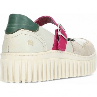 ART Brighton 1515 Damen Plateau Ballerinas CREAM_FUXIA