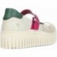 ART Brighton 1515 Damen Plateau Ballerinas CREAM_FUXIA