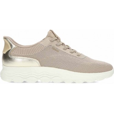 GEOX Spherica Plus D557MA Damen-Sneaker TAUPE_GOLD