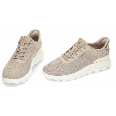 GEOX Spherica Plus D557MA Damen-Sneaker TAUPE_GOLD