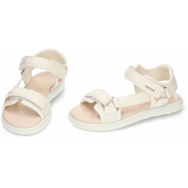 GEOX Puffypop J55MSC Mädchensandalen IVORY
