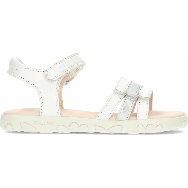 GEOX Haiti J458ZD Mädchen Sandalen WHITE_SILVER