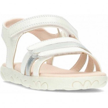 GEOX Haiti J458ZD Mädchen Sandalen WHITE_SILVER
