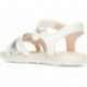 GEOX Haiti J458ZD Mädchen Sandalen WHITE_SILVER