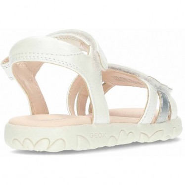 GEOX Haiti J458ZD Mädchen Sandalen WHITE_SILVER
