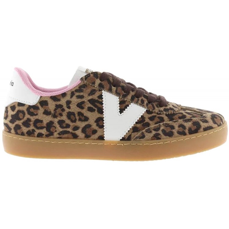 Victoria 1126205 Bedruckter Wildleder-Sportschuh für Damen LEOPARDO