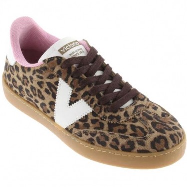 Victoria 1126205 Bedruckter Wildleder-Sportschuh für Damen LEOPARDO