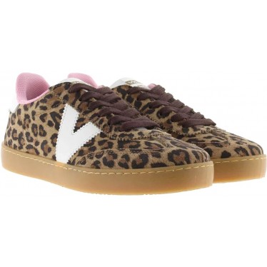 Victoria 1126205 Bedruckter Wildleder-Sportschuh für Damen LEOPARDO