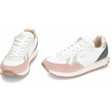 Pepe Jeans Brit-on Master PLS40041 Damen Sneaker SOFT_PINK