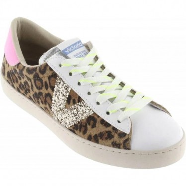 Victoria 1126214 Wildleder Animal Print Damen Sneakers LEOPARDO