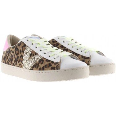 Victoria 1126214 Wildleder Animal Print Damen Sneakers LEOPARDO