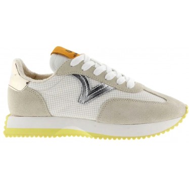 Victoria 1134112 Cosmos Nylon Metal Damen Sneaker BEIGE