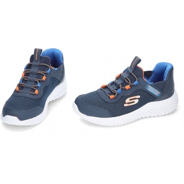 Skechers Slip-ins Bounder Brisk Jungen-Sneaker 403822L NAVY_BLUE