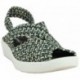 Doctor Cutillas Sandalen 13408 Elastisches Geflecht NEGRO
