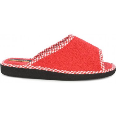 Doctor Cutillas Hausschuhe 24502 Handtuchstoff ROJO