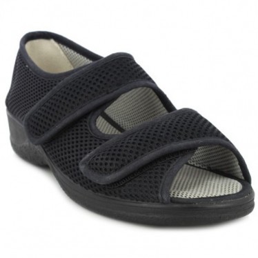 Doctor Cutillas Orthopädische Sandale 21744. Atmungsaktiv NEGRO
