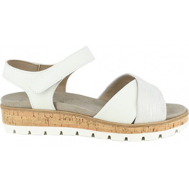 Doctor Cutillas Sandalen 37104 Selbstklebendes Leder BLANCO
