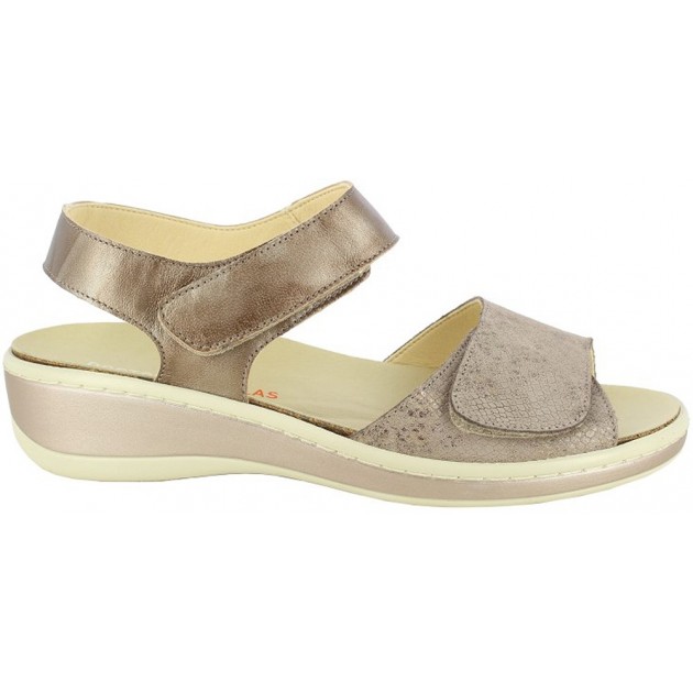 Doctor Cutillas Sandalen 48382, verstellbare Weite TAUPE Doctor Cutillas Sandalen 48382, verstellbare Weite TAUPE