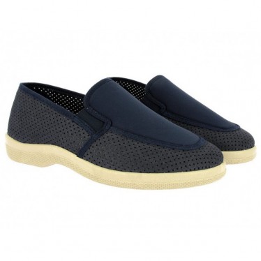 Doctor Cutillas Mokassins 21320 Gehacktes Canvas MARINO