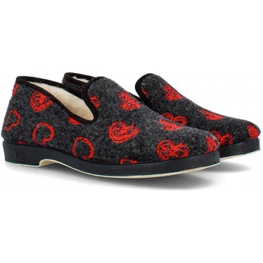 DOCTOR CUTILLAS HEARTS HAUSSCHUHE 332 NEGRO